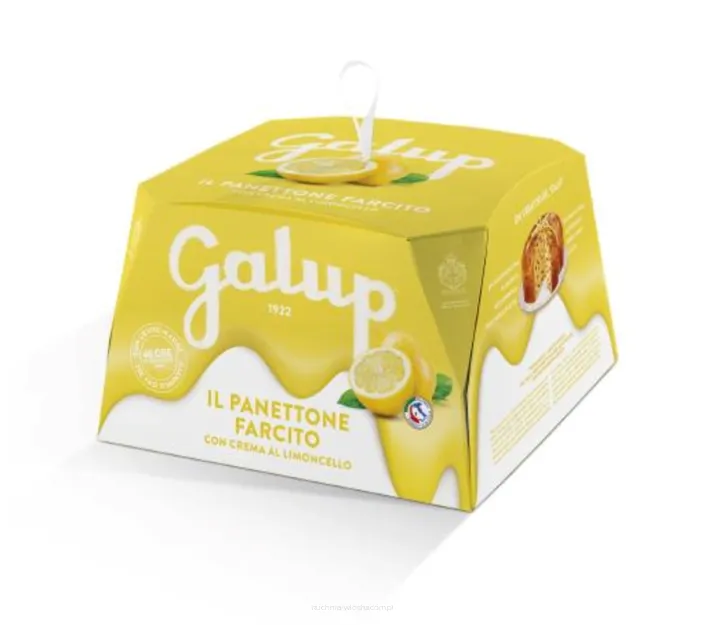 Panettone nadziewane likierem Limoncello, Galup, 900g