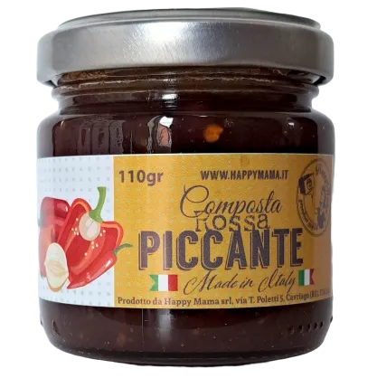 Composta Rossa Piccante - konfitura z papryki, jabłek i cebuli 110g
