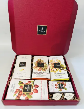 Zestaw czekolad premium Amedei w eleganckim pudełku