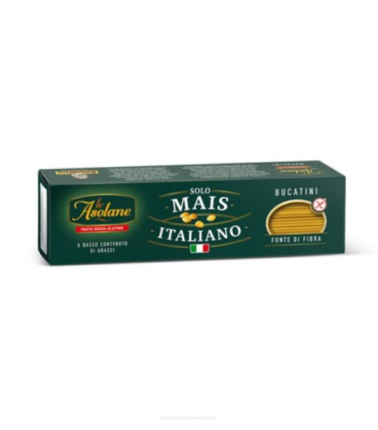 Bucatini - makaron bezglutenowy kukurydziany z błonnikiem, 250g