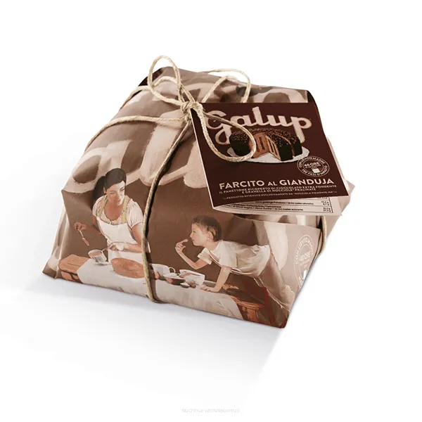 Panettone z kremem czekoladowym Gianduja, 800g