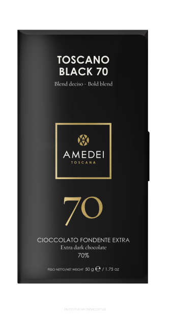 Toscano Black 70% - czekolada Amedei ciemna 70%, 50g