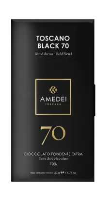 Toscano Black 70% - czekolada Amedei ciemna 70%, 50g