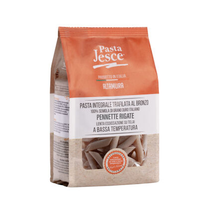 Makaron Pennette pełnoziarniste durum, 500g, Pasta Jesce