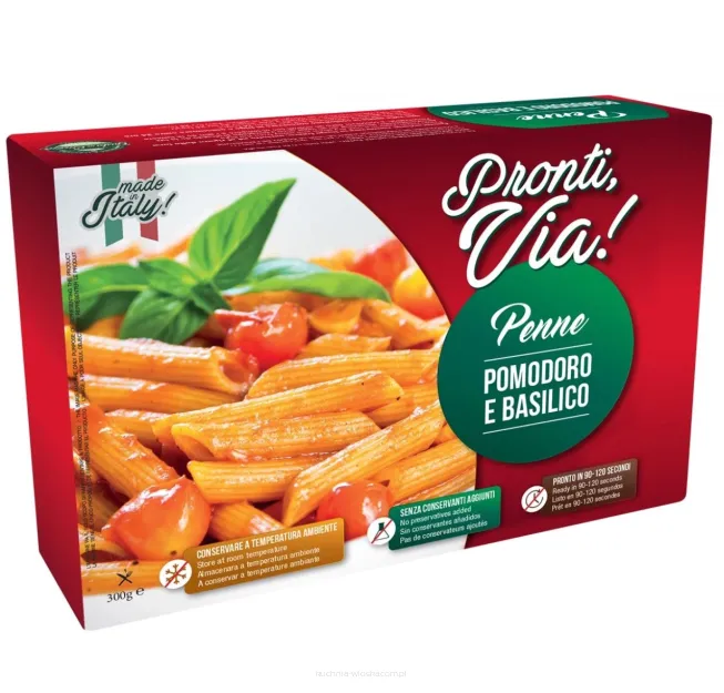 Penne con Pomodoro e Basilico - danie gotowe 300g