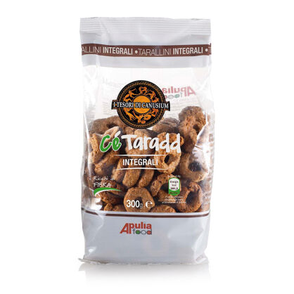 Taralli z mąki pełnoziarnistej 300g