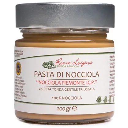 Pasta z orzechów laskowych 100% "Nocciola Piemonte IGP" 200g, Ronco Luigina