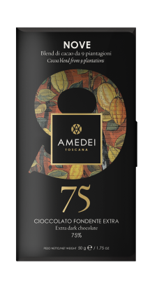 'Nove' - Czekolada Amedei ciemna extra 75%, 50g