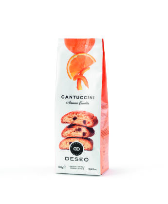 Cantuccini z Kandyzowaną Skórką Pomarańczową, 180g