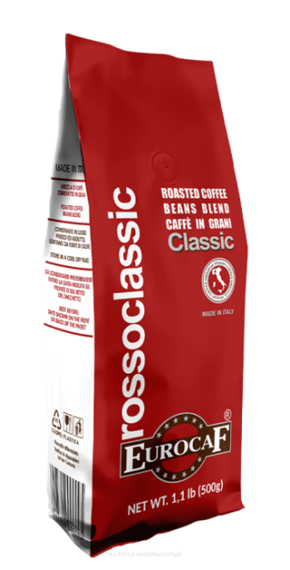 Kawa ziarnista Rosso Classic Eurocaf, 500g