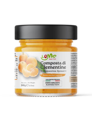 Naturalna konfitura z klementynek, bez cukru, 240g