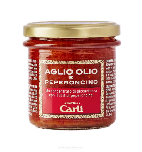 Krem czosnek oliwa peperoncino, Carli, 130g