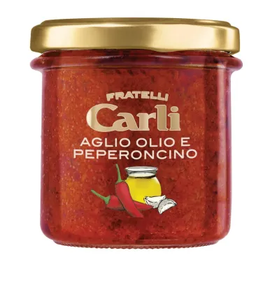 Krem czosnek oliwa peperoncino, Carli, 130g