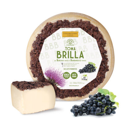 Ser "Toma Brilla" z winem, z podpuszczką roślinną, 320g (+/-10g)
