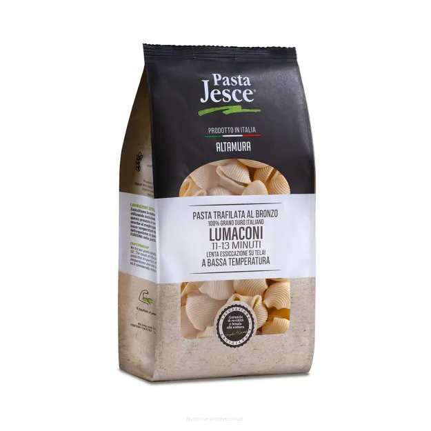 Makaron Lumaconi z pszenicy durum, 500g, Pasta Jesce