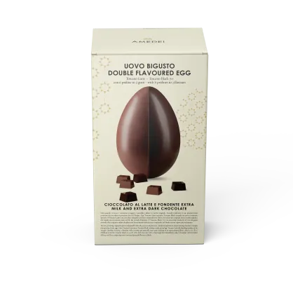 Jajko z czekolady mlecznej i ciemnej Amedei, 450g