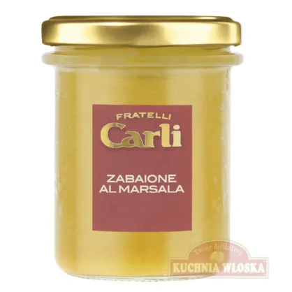 Zabaione al Marsala - deserowy krem zabajone z winem Marsala, Carli 200g