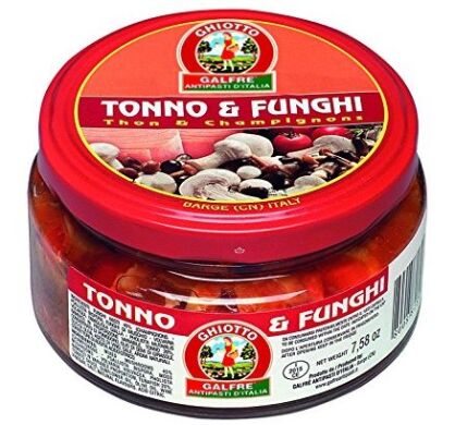 Sałatka z kawałków tuńczyka z grzybami, 215g