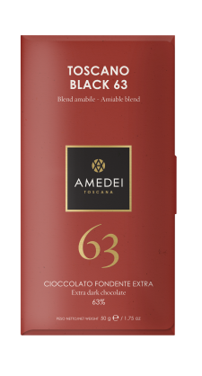 Toscano Black 63% - czekolada Amedei ciemna 63%, 50g
