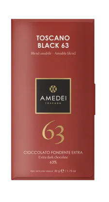 Toscano Black 63% - czekolada Amedei ciemna 63%, 50g