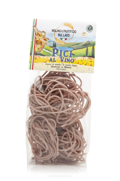 Makaron Pici z winem, z pszenicy durum z Toskanii, 250g