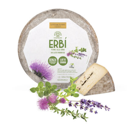 Ser Toma "Erbi" z ziołami, z podpuszczką roślinną, 308g (+/-10g)