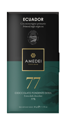 CRU Ecuador - czekolada Amedei ciemna 77%, 50g