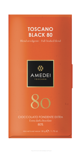 Toscano Black 80 - ciemna czekolada Amedei 80%