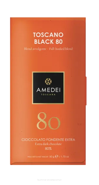 Toscano Black 80 - ciemna czekolada Amedei 80%