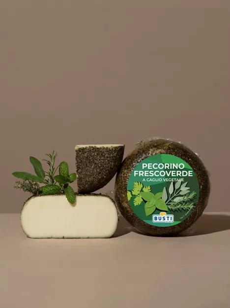 Pecorino Frescovedre - owczy ser dojrzew. z ziołami, ok. 390g