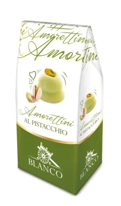 Amorettini - ciastka z kremem pistacjowym, 150g