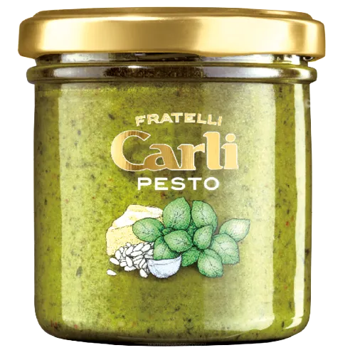 Pesto Genovese - pesto zielone z bazylią genueńską DOP, Carli 130g