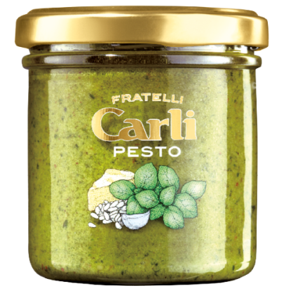 Pesto Genovese - pesto zielone z bazylią genueńską DOP, Carli 130g