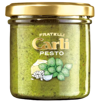 Pesto Genovese - pesto zielone z bazylią genueńską DOP, Carli 130g