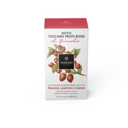 Jajko czekoladowe Frutti Rossi Amedei, 80g