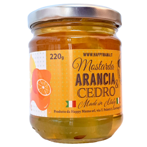 Mostarda pomarańczowo-cedrowa 220g