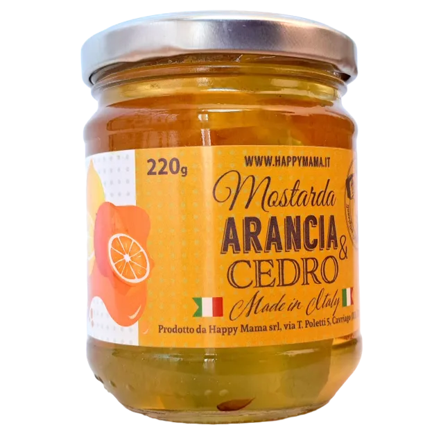 Mostarda pomarańczowo-cedrowa 220g