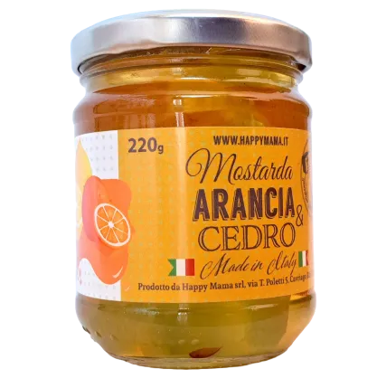 Mostarda pomarańczowo-cedrowa 220g