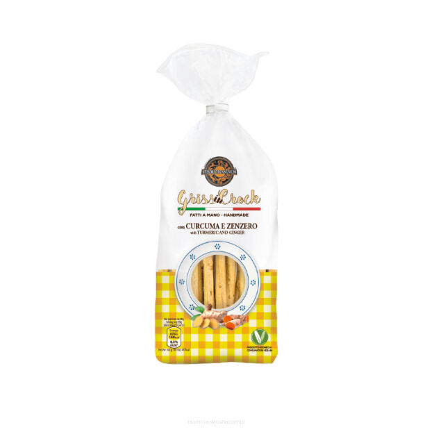 Paluszki chlebowe GrissinCrock Kurkuma i Imbir, 175g