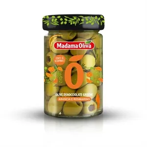 Oliwki zielone z pomarańczą i rozmarynem, 300g