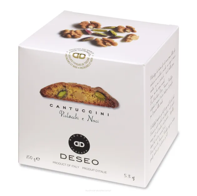 Cantuccini pistacje i orzechy włoskie, 200g