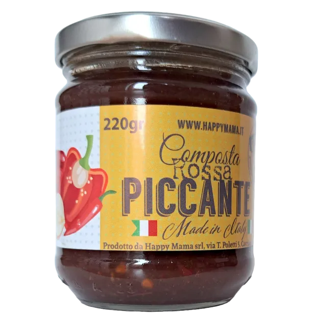 Composta Rossa Piccante - konfitura z papryki, jabłek i cebuli 220g