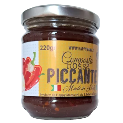 Composta Rossa Piccante - konfitura z papryki, jabłek i cebuli 220g
