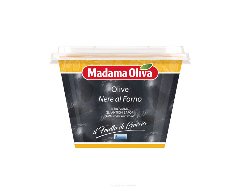 Oliwki z pestką ciemne greckie, pieczone, 250g