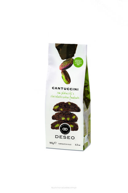 Cantuccini Pistacje i Ciemna czekolada, 180g