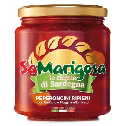 Papryczki pikantne z karczochami i rybą cefal 280g