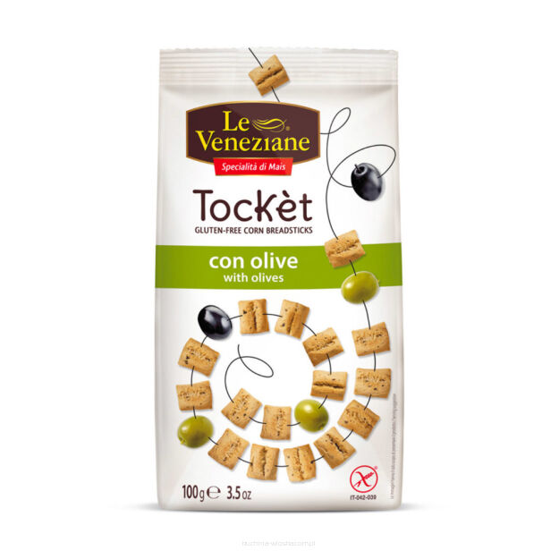 Tocket - bezglutenowa przekąska z oliwkami, 100g