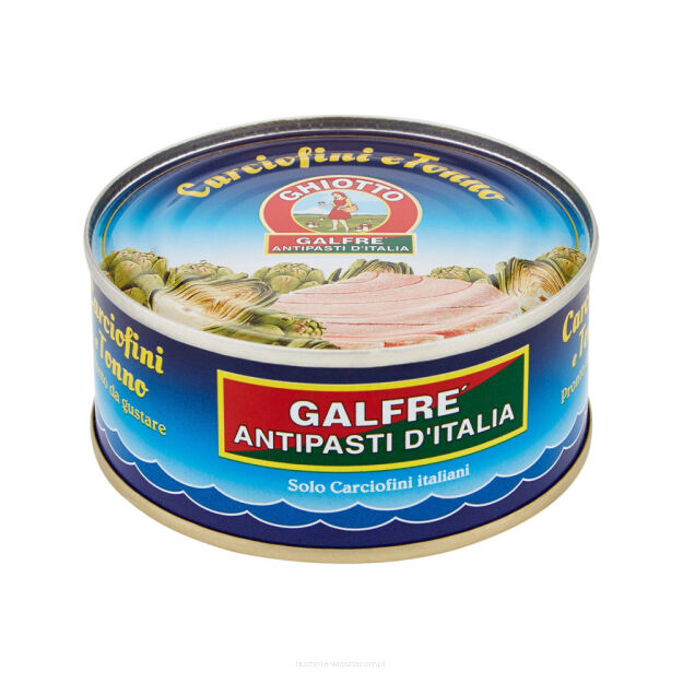 Karczochy z tuńczykiem w kawałkach, 160g Galfre'