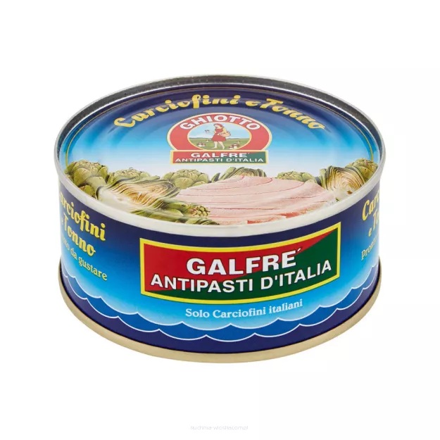Karczochy z tuńczykiem w kawałkach, 160g Galfre'