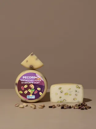 Owczy ser dojrzewający z pistacjami z Bronte DOP, Busti, ok. 285g (+/-10g)